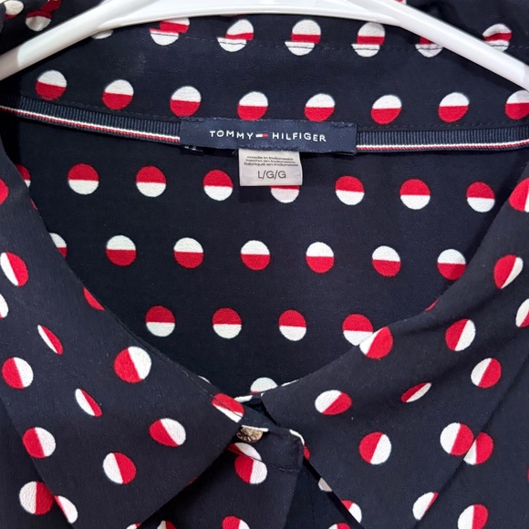 Tommy Hilfiger Collared Sleeveless Blouse with tie waist (3 for $75) - Picture 2 of 2